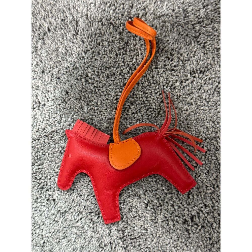 Hermès Rodeo Horse Bag Charm PM (Red/Orange)